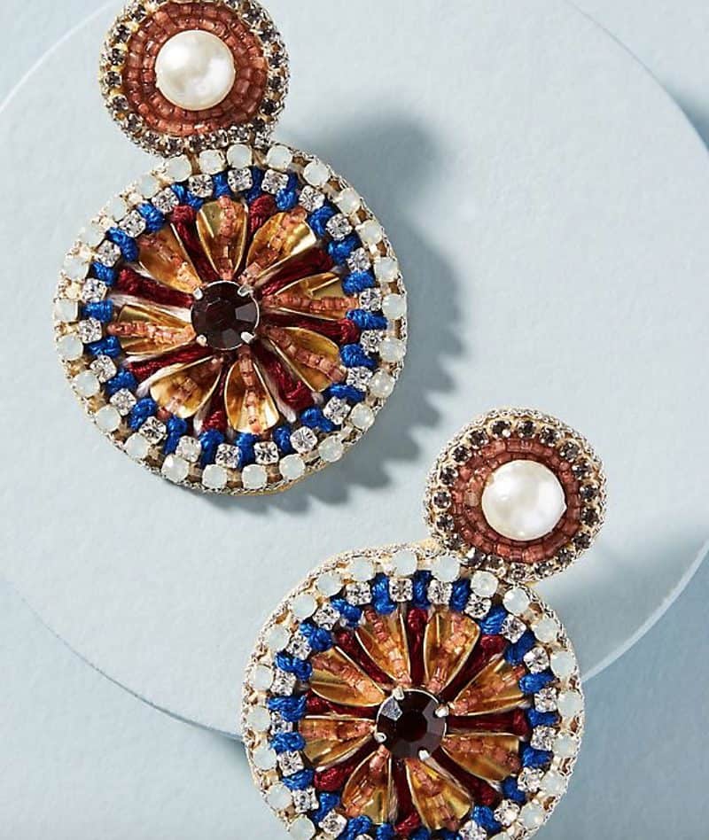 jeweled statement earrings