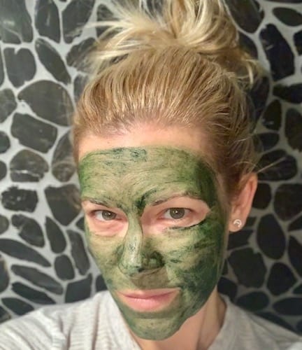 chlorophyll face mask