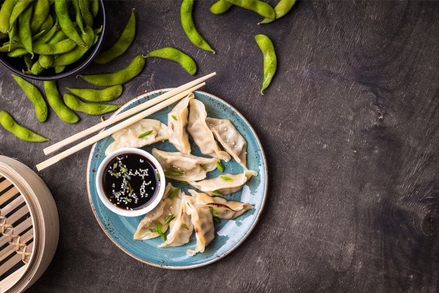 Edamame Dumplings