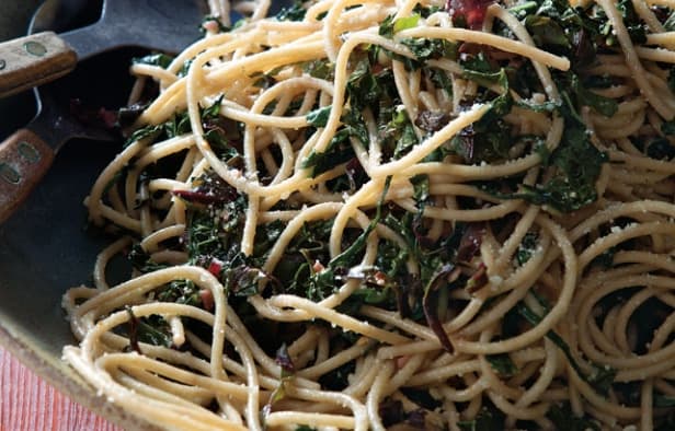 spaghetti kale parm