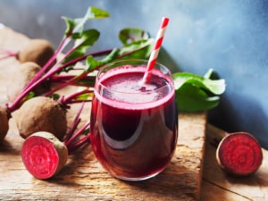 Beetroot juice.