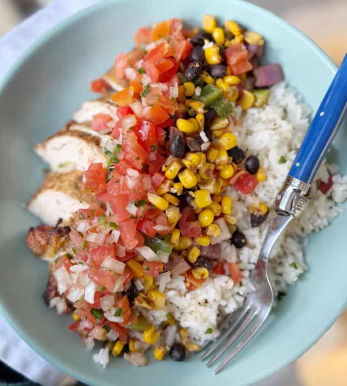 Tequila Lime Fiesta Chicken + Cilantro Lime Rice (2/26)